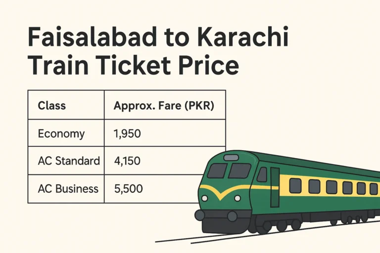 Faisalabad to Karachi Train Ticket Price – A Complete Guide