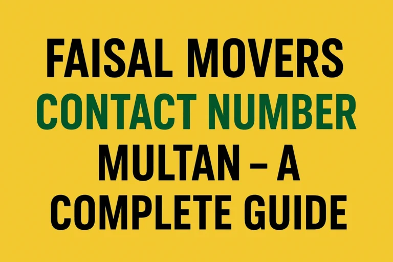 faisal movers contact number multan