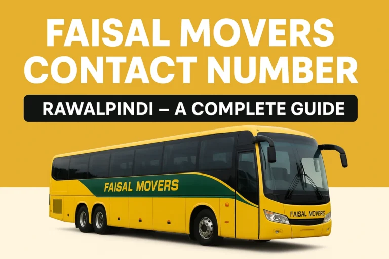 Faisal Movers Contact Number Rawalpindi